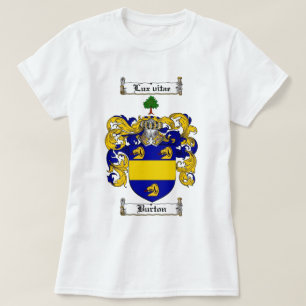 CAMISETA ESCUDO DE LA FAMILIA DE BURTON - ESCUDO DE ARMAS