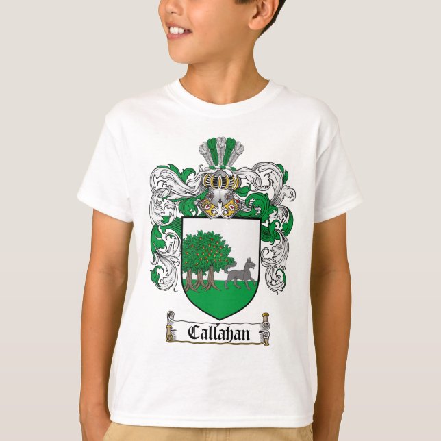 CAMISETA ESCUDO DE LA FAMILIA DE CALLAHAN - ESCUDO DE ARMAS (Anverso)