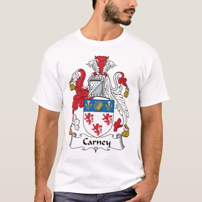 Camiseta Escudo de la familia de Carney (Anverso)