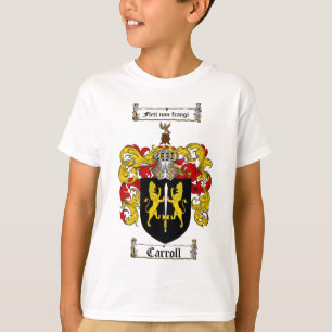 CAMISETA ESCUDO DE LA FAMILIA DE CARROLL - ESCUDO DE ARMAS