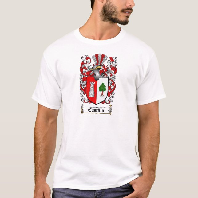 CAMISETA ESCUDO DE LA FAMILIA DE CASTILLO - ESCUDO DE ARMAS (Anverso)
