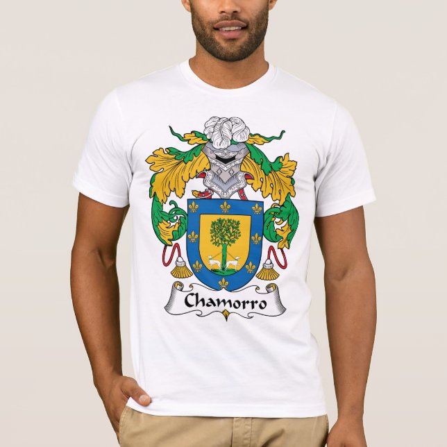 Camiseta Escudo de la familia de Chamorro (Anverso)