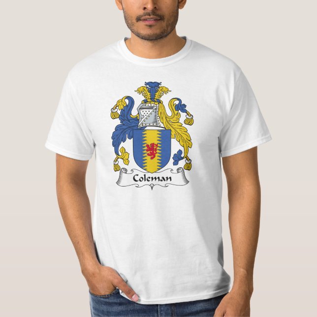 Camiseta Escudo de la familia de Coleman (Anverso)