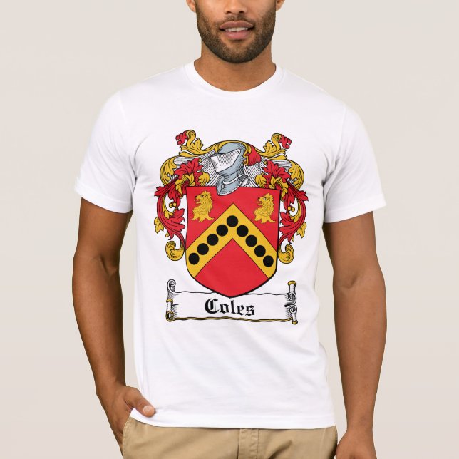 Camiseta Escudo de la familia de Coles (Anverso)