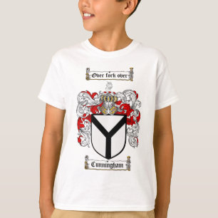 CAMISETA ESCUDO DE LA FAMILIA DE CUNNINGHAM - ESCUDO DE