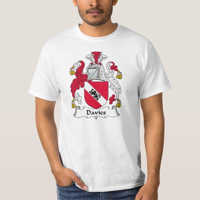 Camiseta Escudo de la familia de Davies (Anverso)