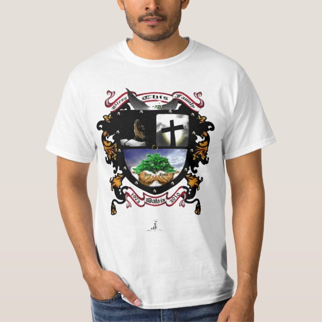 Camiseta Escudo de la familia de Davis (Anverso)