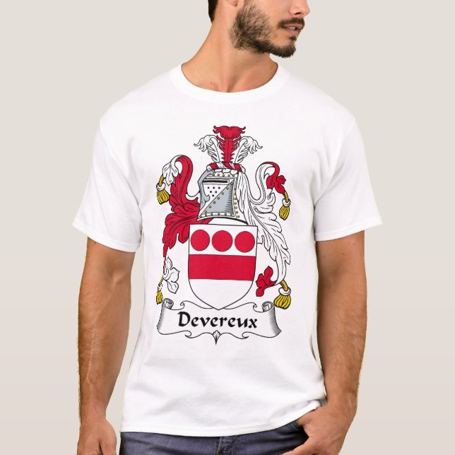 Camiseta Escudo de la familia de Devereux (Anverso)