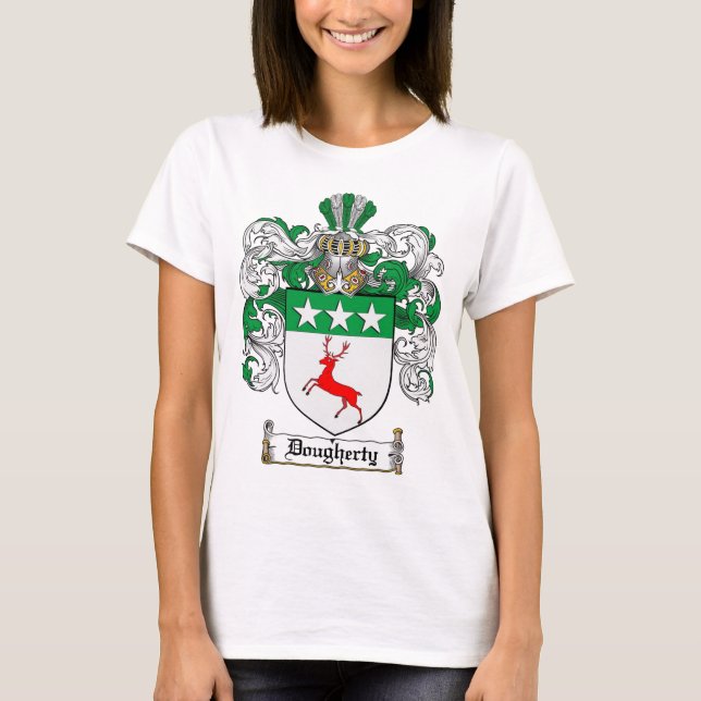 CAMISETA ESCUDO DE LA FAMILIA DE DOUGHERTY - ESCUDO DE (Anverso)