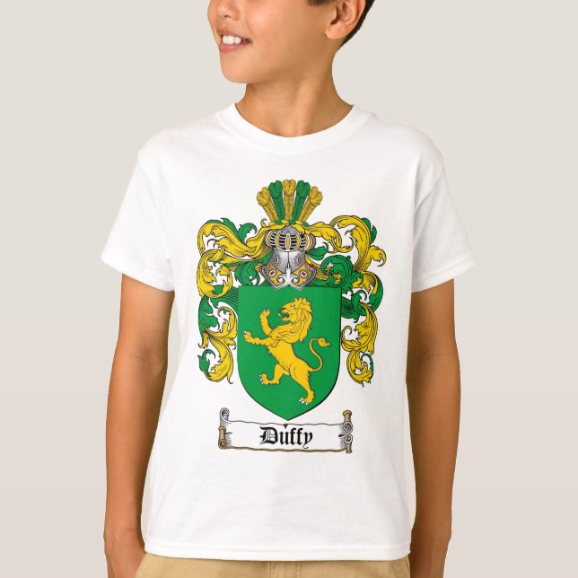 CAMISETA ESCUDO DE LA FAMILIA DE DUFFY - ESCUDO DE ARMAS DE (Anverso)