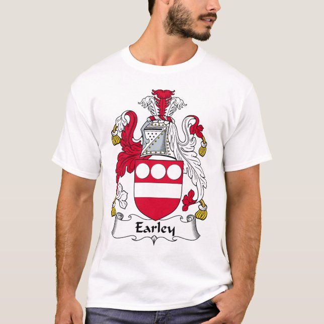 Camiseta Escudo de la familia de Earley (Anverso)