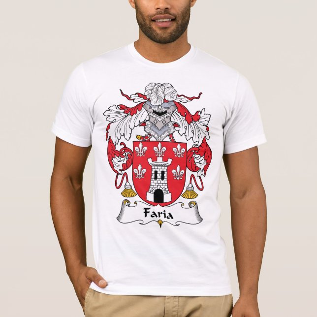 Camiseta Escudo de la familia de Faria (Anverso)