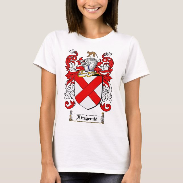 CAMISETA ESCUDO DE LA FAMILIA DE FITZGERALD - ESCUDO DE (Anverso)