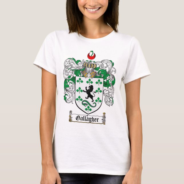 CAMISETA ESCUDO DE LA FAMILIA DE GALLAGHER - ESCUDO DE (Anverso)