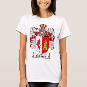 CAMISETA ESCUDO DE LA FAMILIA DE GALLEGOS - ESCUDO DE ARMAS