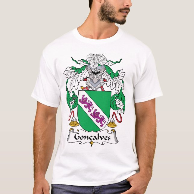 Camiseta Escudo de la familia de Goncalves (Anverso)