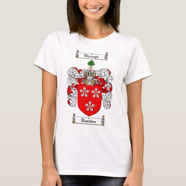 CAMISETA ESCUDO DE LA FAMILIA DE HAMILTON - ESCUDO DE ARMAS (Anverso)
