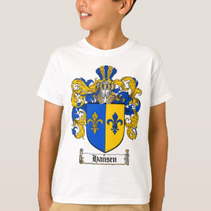 CAMISETA ESCUDO DE LA FAMILIA DE HANSEN - ESCUDO DE ARMAS