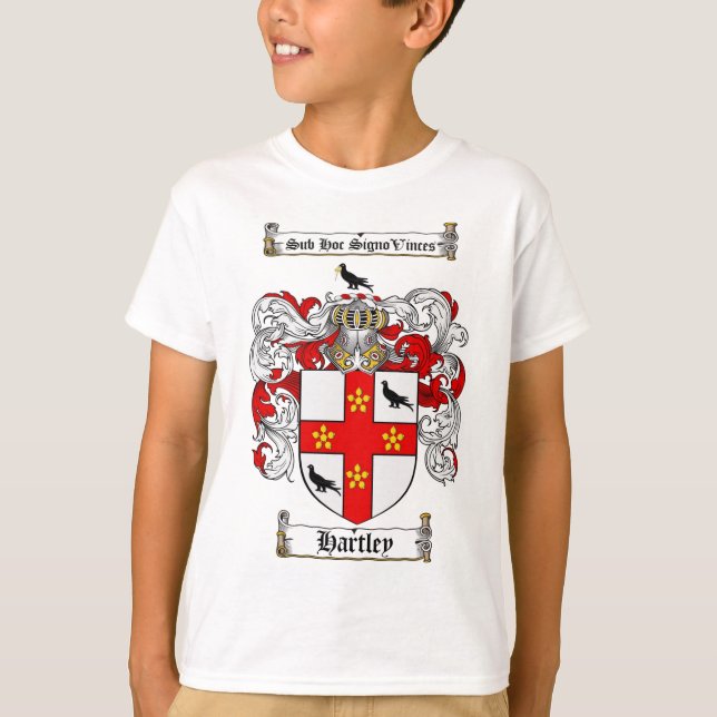 CAMISETA ESCUDO DE LA FAMILIA DE HARTLEY - ESCUDO DE ARMAS (Anverso)