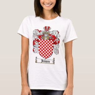 CAMISETA ESCUDO DE LA FAMILIA DE JENSEN - ESCUDO DE ARMAS