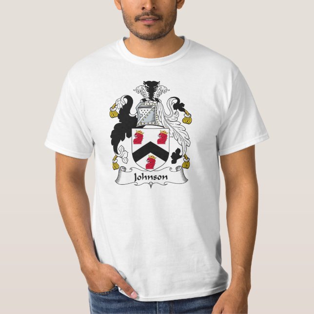 Camiseta Escudo de la familia de Johnson (Anverso)