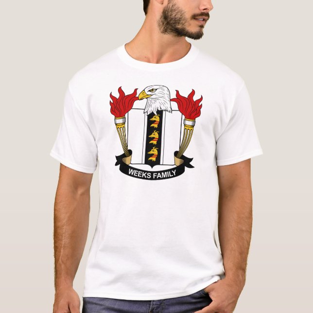 Camiseta Escudo de la familia de las semanas (Anverso)