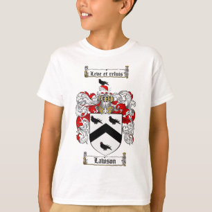 CAMISETA ESCUDO DE LA FAMILIA DE LAWSON - ESCUDO DE ARMAS