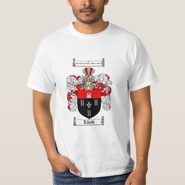 Camiseta Escudo de la familia de Lloyd - escudo de armas de (Anverso)