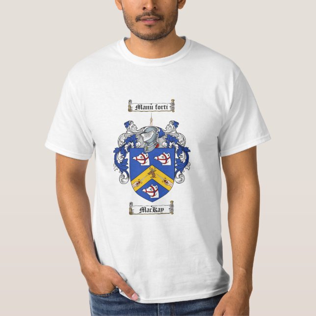 Camiseta Escudo de la familia de Mackay - escudo de armas (Anverso)