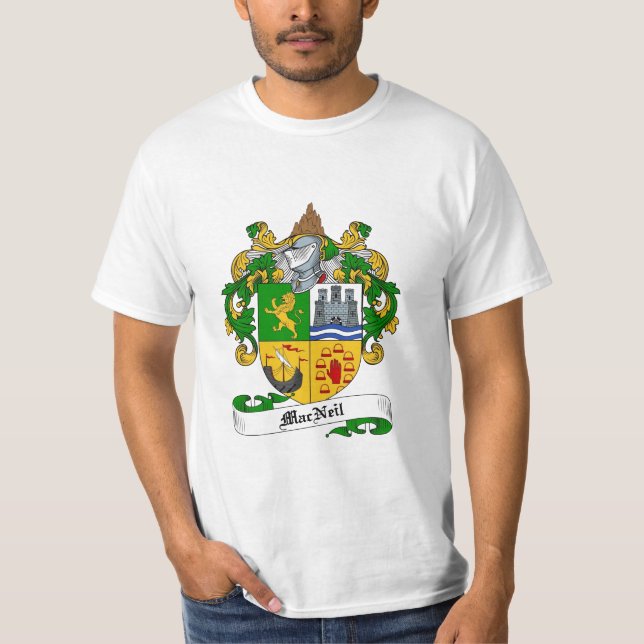 Camiseta Escudo de la familia de Macneil - escudo de armas (Anverso)