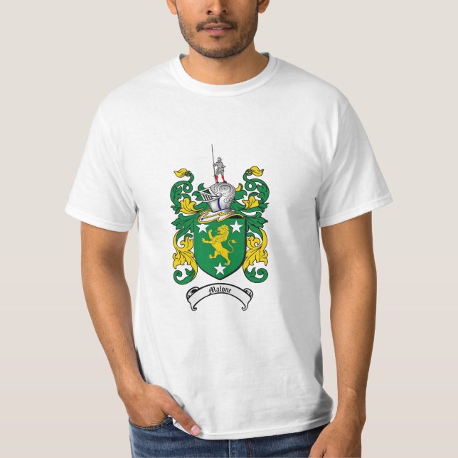 Camiseta Escudo de la familia de Malone - escudo de armas (Anverso)