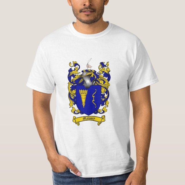 Camiseta Escudo de la familia de Maloney - escudo de armas (Anverso)