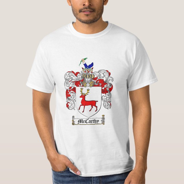 Camiseta Escudo de la familia de Mccarthy - escudo de armas (Anverso)