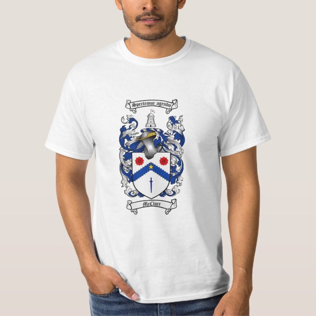 Camiseta Escudo de la familia de Mcclure - escudo de armas (Anverso)