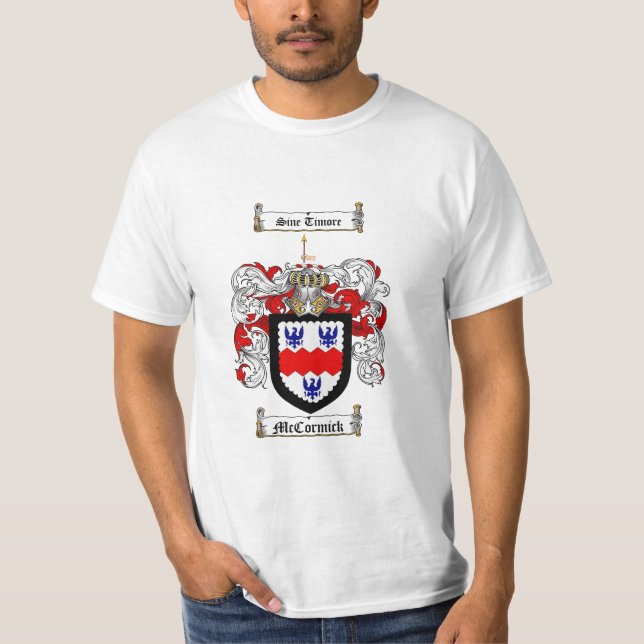 Camiseta Escudo de la familia de Mccormick - escudo de (Anverso)