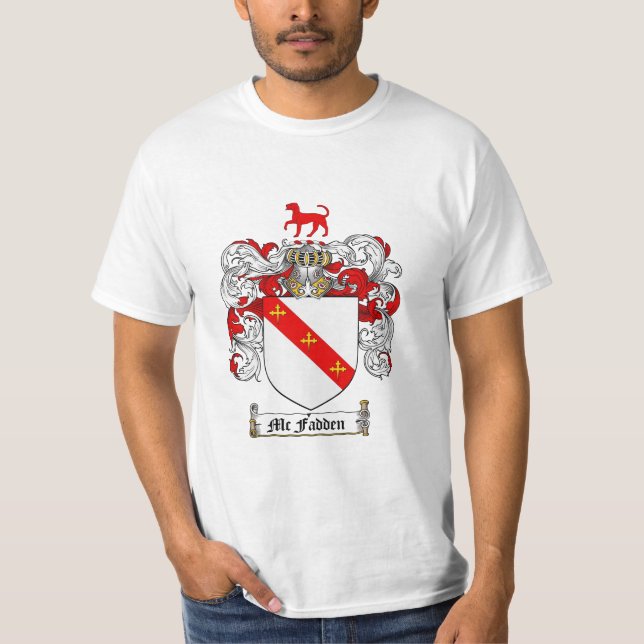 Camiseta Escudo de la familia de Mcfadden - escudo de armas (Anverso)