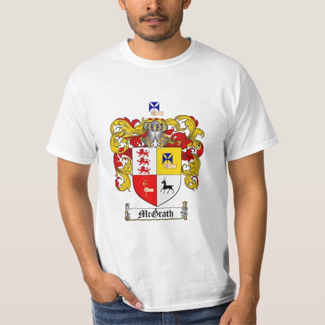 Camiseta Escudo de la familia de Mcgrath - escudo de armas (Anverso)