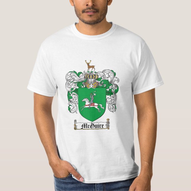 Camiseta Escudo de la familia de Mcguire - escudo de armas (Anverso)