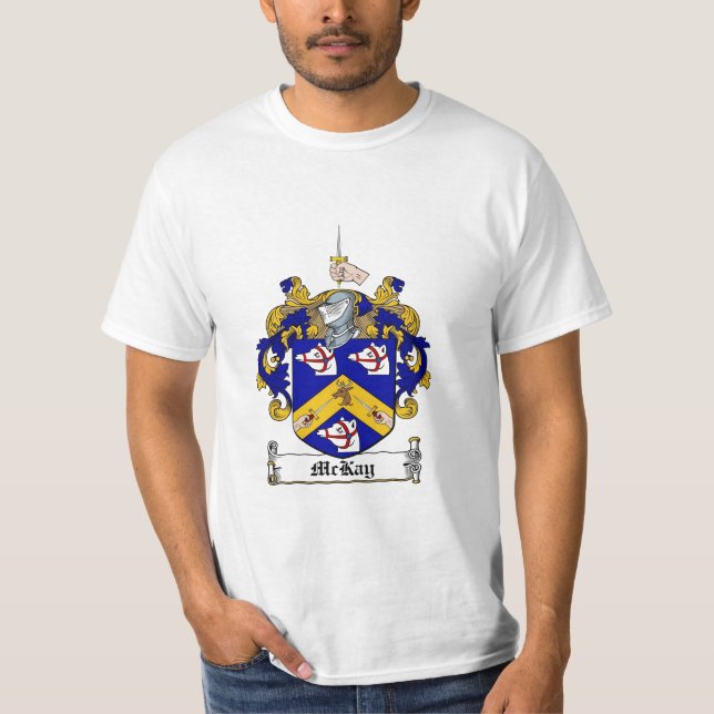 Camiseta Escudo de la familia de Mckay - escudo de armas de (Anverso)