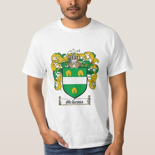 Camiseta Escudo de la familia de Mckenna - escudo de armas (Anverso)