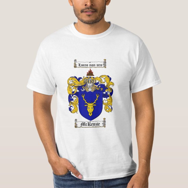 Camiseta Escudo de la familia de Mckenzie - escudo de armas (Anverso)