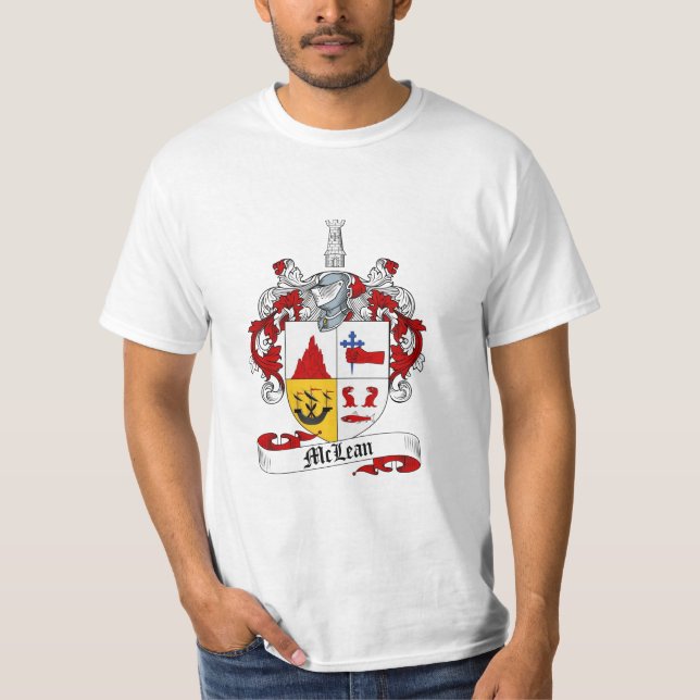 Camiseta Escudo de la familia de Mclean - escudo de armas (Anverso)
