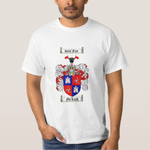Camiseta Escudo de la familia de Mcleod - escudo de armas