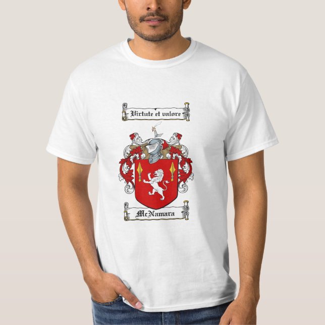 Camiseta Escudo de la familia de Mcnamara - escudo de armas (Anverso)