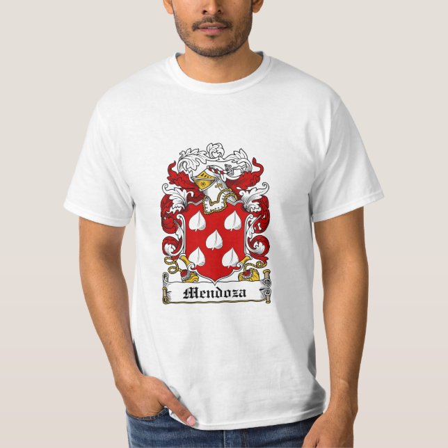 Camiseta Escudo de la familia de Mendoza - escudo de armas (Anverso)