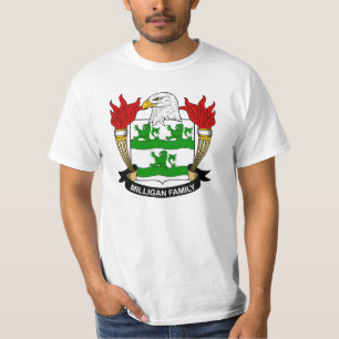 Camiseta Escudo de la familia de Milligan