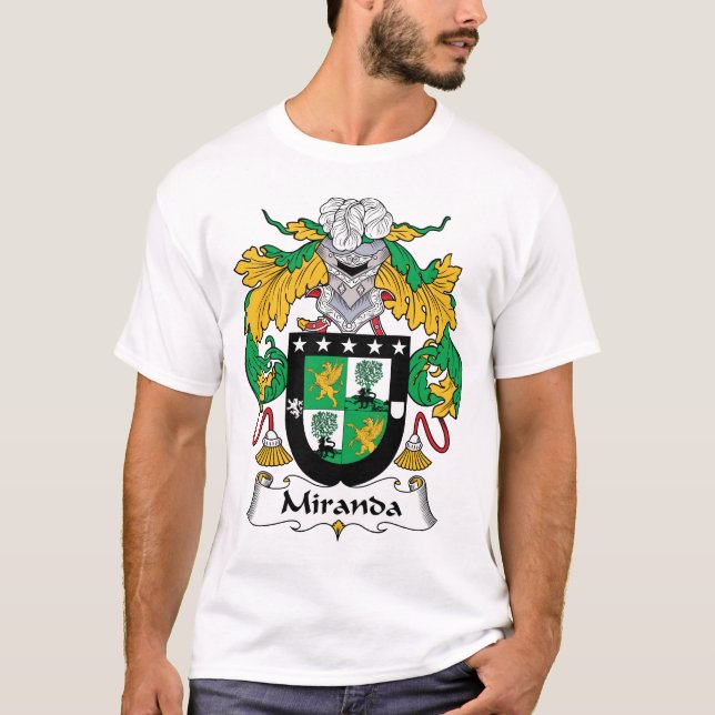 Camiseta Escudo de la familia de Miranda (Anverso)