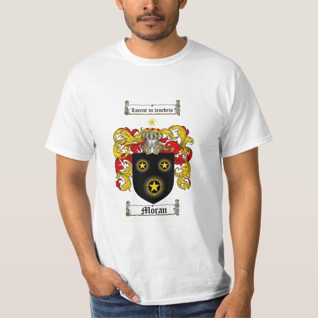 Camiseta Escudo de la familia de Moran - escudo de armas de (Anverso)