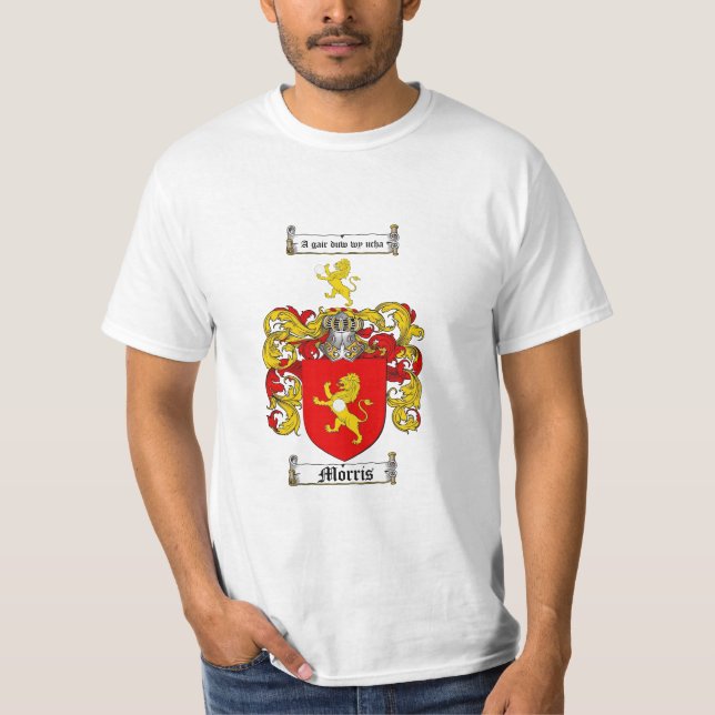 Camiseta Escudo de la familia de Morris - escudo de armas (Anverso)