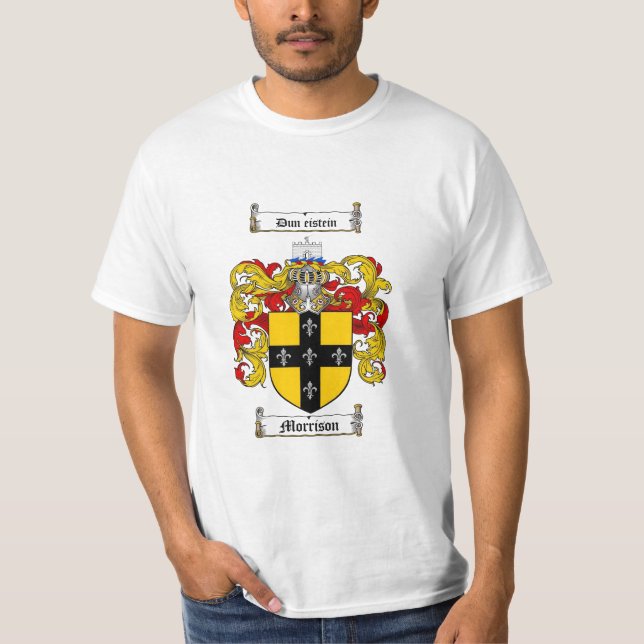 Camiseta Escudo de la familia de Morrison - escudo de armas (Anverso)